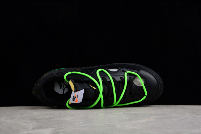 OF x Nike Blazer Low Black Green DH7863-100